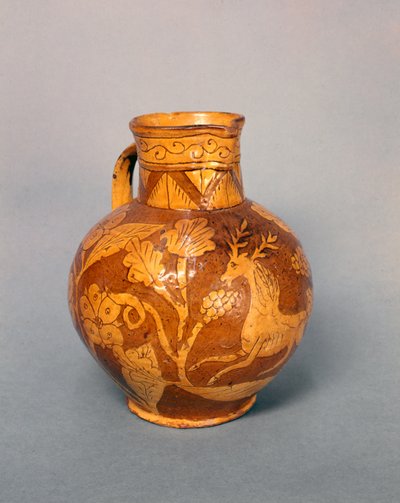 Jarra de cosecha con decoración de sgraffito, c.1813 de English School